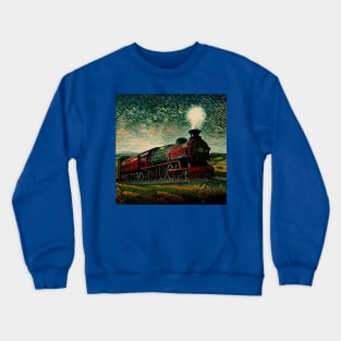 Starry Night Wizarding Express Train Crewneck Sweatshirt